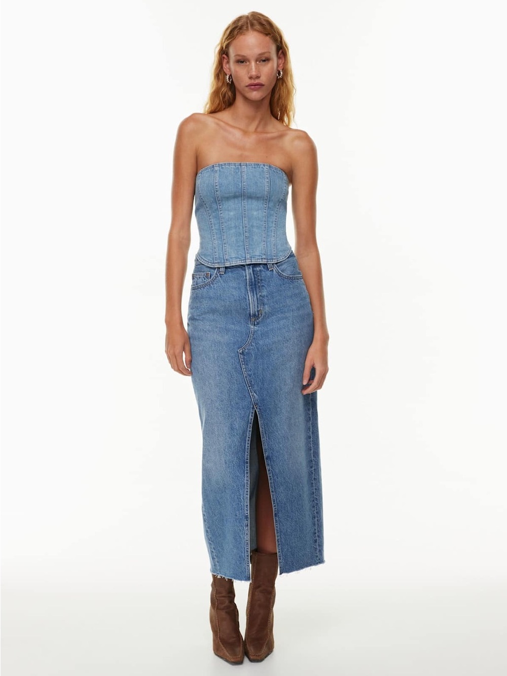 Denim Forum Denim Forum The '90s Vintage Maxi Jean Skirt size 24